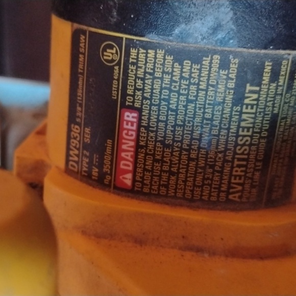 DeWalt Trim Saw - Picture 2 of 3